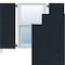 Ekena Millwork 12W x 77H Americraft Two Equal Louver Exterior Real Wood Shutters, Starless Night Blue, PR RW101LV12X77OBH - alternate 1